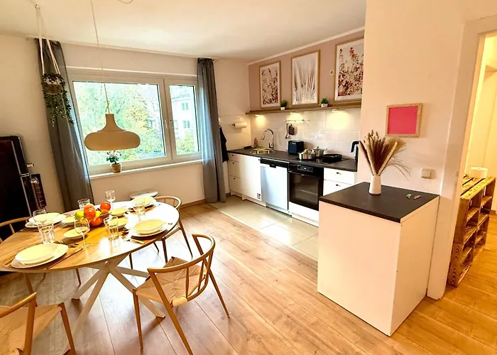 公寓 Urban Bloom Retreat - Ruettenscheid, Zentrum, Messe 埃森